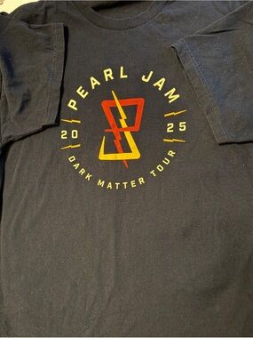 Pearl Dark Matter Tour 2025 Black Graphic T‑Shirt navy men’s xxl